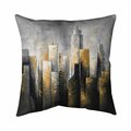 Fondo 20 x 20 in. Abstract Skyline-Double Sided Print Indoor Pillow FO2794219